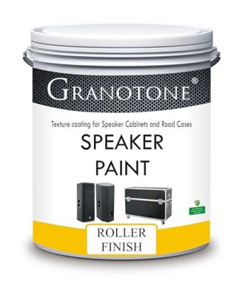 GRANOTONE Speaker Paint Black 1 Quart Texture Coating for Speaker Cabinets Ro...