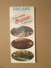 Chevron Standard Oil Map of Oakland 1966
