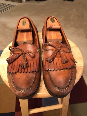 gorilla630　カラヤン、ハイドシェック Cole Haan 3133 Tan Men's US13C Leather Brazil Tassel Kiltie