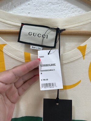 Gucci GG Logo Oversize Cotton Tee Sunkissed Size M | eBay