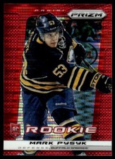 2013-14 Panini Prizm Prizms Red Pulsar Mark Pysyk Buffalo Sabres #212