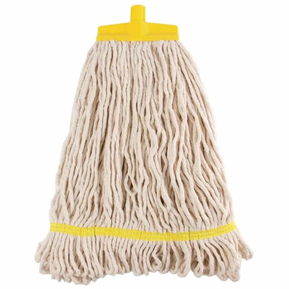 Scot Young SYR Kentucky Mop Head in Yellow Made of Loop Cotton Colour Coded