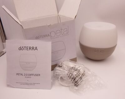Doterra Petal 2.0 Essential Oils Aroma Diffuser PZ-UA110 Brown Base 2-12 hou MIB