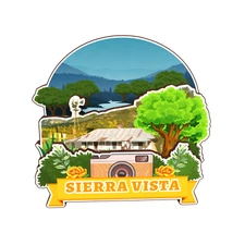 Sierra Vista Arizona America Refrigerator magnet 3D travel souvenirs wood craft