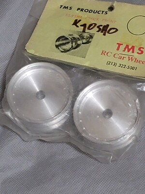 VINTAGE TMS ALUMINUM KYOSHO ULTIMA/SCORPION FRONT RIMS RARE HTF NOS DONT MISS!!!