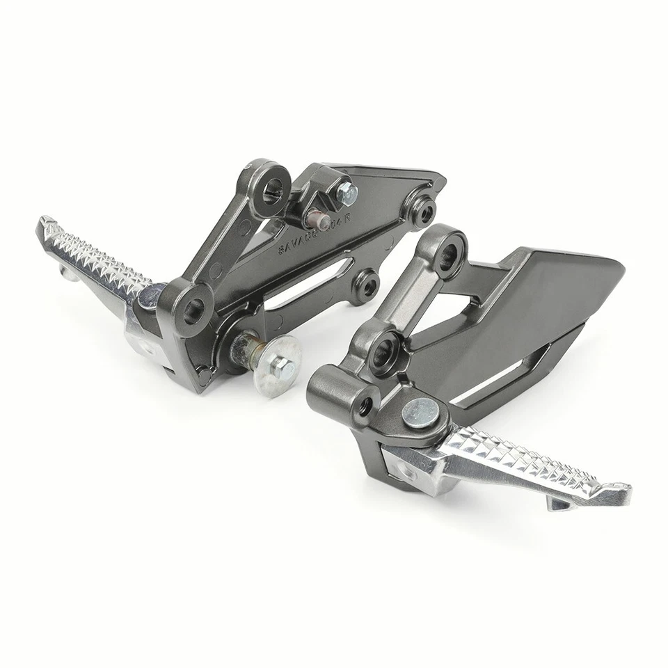 Soporte de montaje de pedal de clavija de pie izquierdo derecho para KAWASAKI NINJA 300 250 Z250 Z300 Foto 4 de 4
