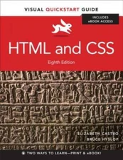 HTML and CSS: Visual QuickStart Guide (8th Edition) - Paperback - GOOD