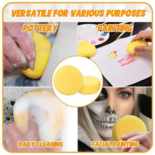 25Pcs Clay Sponge 3Inch, Painting Sponges, Pottery Sponges for Clay, Round5104 - Picture 3 of 8