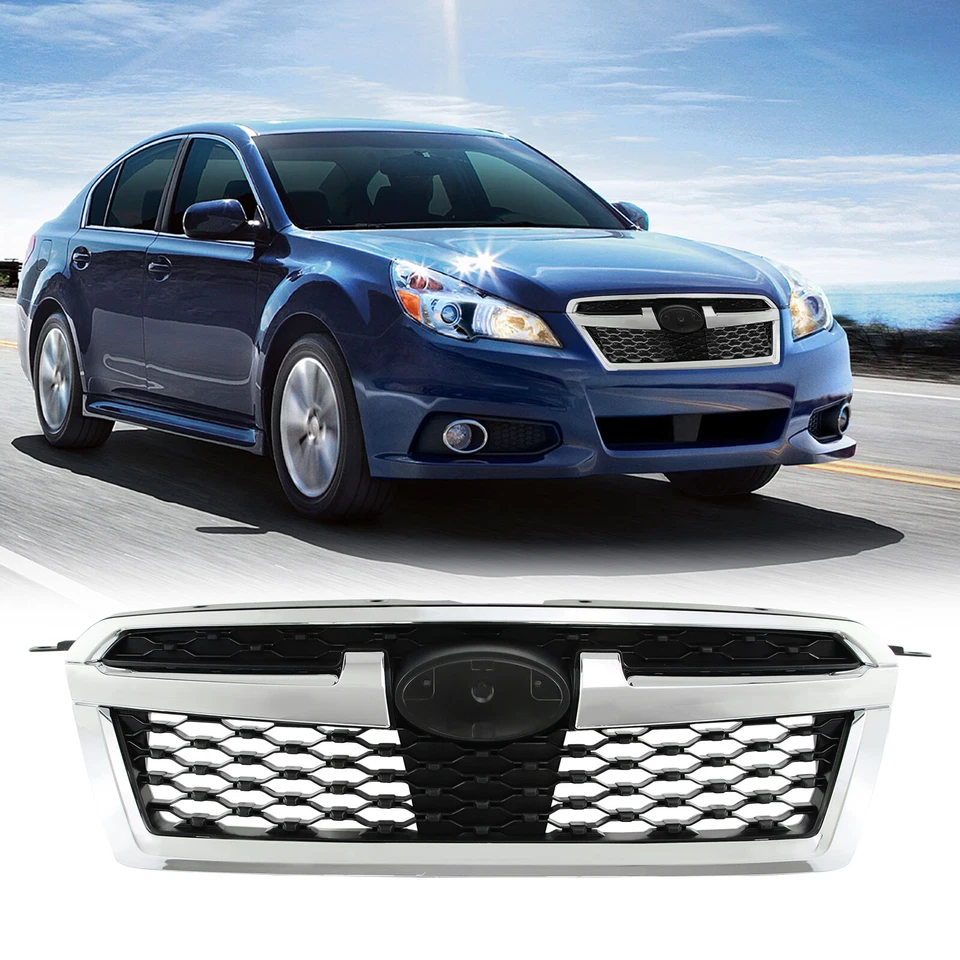 Grill Assembly for 2013-2014 Subaru Legacy Chrome Outer Frame and Trim Foto 3 de 4