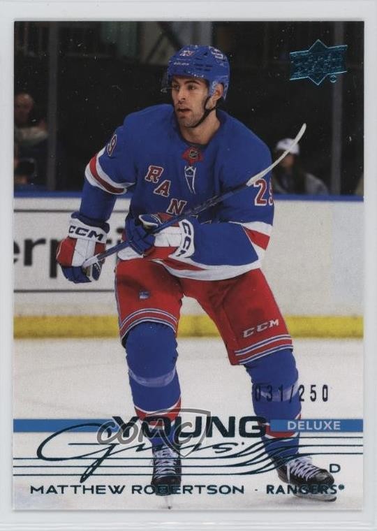 2025-26 Upper Deck Series 1 Young Guns Deluxe 31/250 Matthew Robertson #239 1s2s