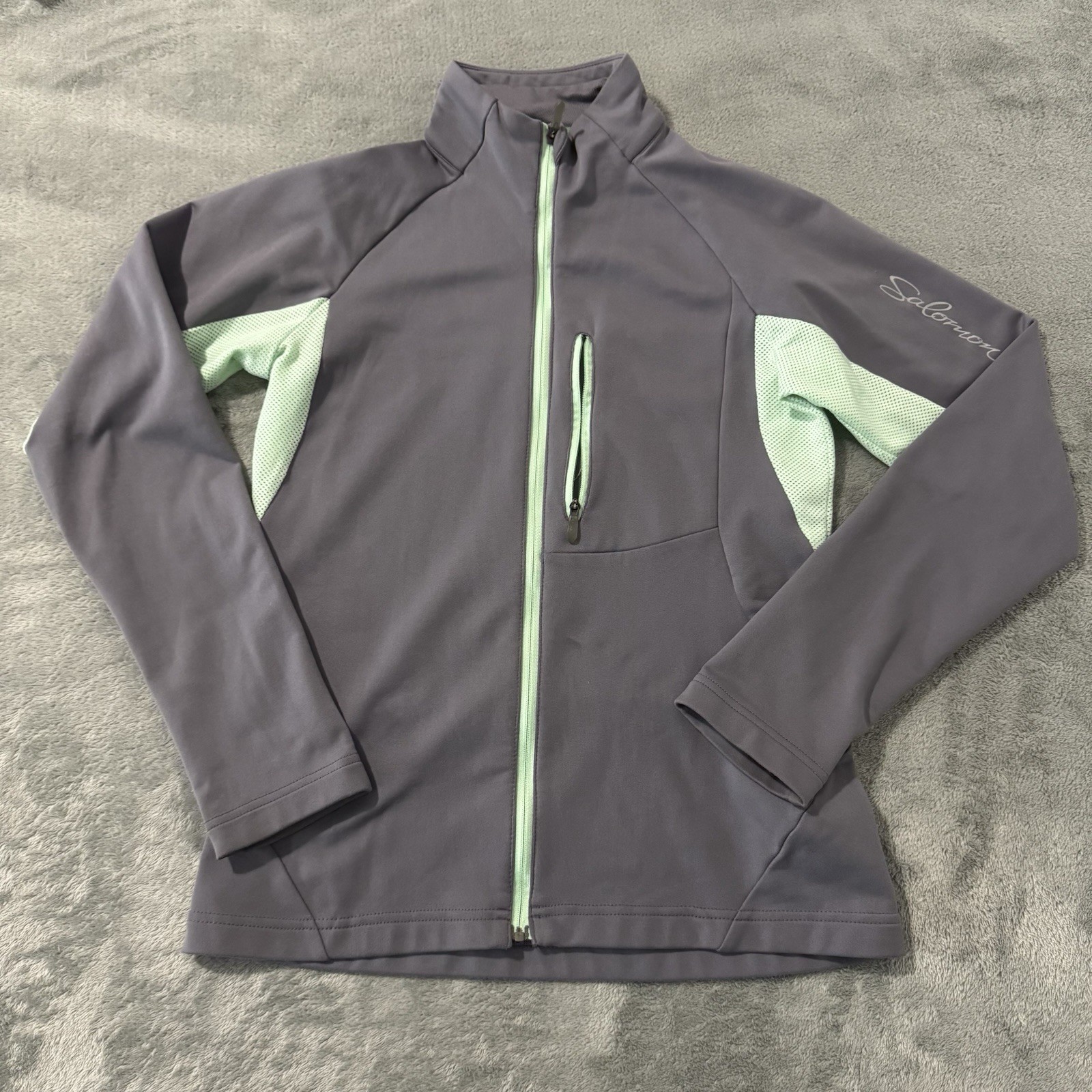 Giacca termica Salomon donna taglia S grigia tempo libero softshell acti 3M