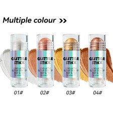 1Pcs Face And Body Makeup Roll-On Glitter Stick Shiny Highlighter Stick Bronzer
