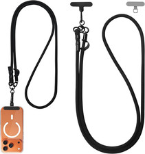 1 Phone Lanyard with 2 Phone Patches for Iphone, Adjustable anti Theft Phone