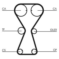 NEU - Continental Ctam CT826 Zahnriemen FüR Hyundai Mitsubishi