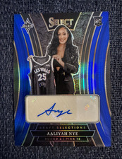 2025 Panini Select WNBA Aaliyah Nye Draft Selections Blue Prizm RC Auto /49