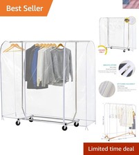 Clear Garment Rack Cover Dustproof Clothes Ra...
