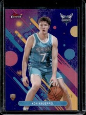 2025-26 Topps Finest Kon Knueppel Common RC Purple Refractor #/250 Hornets