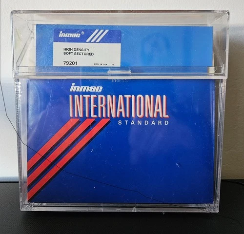 10 NEW 5.25 DS/HD HIGH Density floppy disks.  MIXED COLORS  hard plastic case.