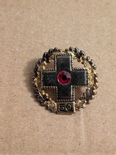 DRK Deutsches Rotes Kreuz Croce Rossa 50 Donazioni Vintage Tedesca Argento 
