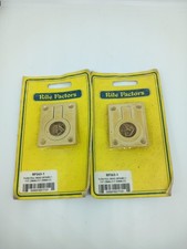 2 x FITS FLUSH Solid Brass RECESSED RING PULL HANDLES Cabinet Dresser Swing Door