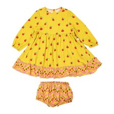 Stella McCartney Kids Apple Pattern Swiggles Dress 8R1100 Z0478 202MC 127022091