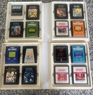 Atari 2600 game 17 Game Lot In Atari Cases Pitfall Smurfs Seaquest Chopper Comm