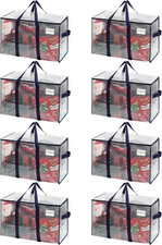8 Pack Heavy Duty Moving Bags, Extra Large Storage Bags with Reinforced Handles