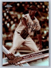 2017 Topps Chrome #97 Matt Strahm Sepia Refractor