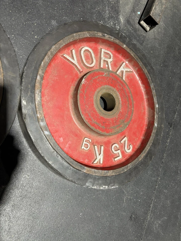 Placas de parachoques vintage York 25 Kg Foto 4 de 4