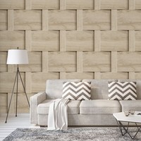 Harrow Gewebt Holzpaneele Clever Schattierung 3D Effekt Debona Tapete Beige 6738