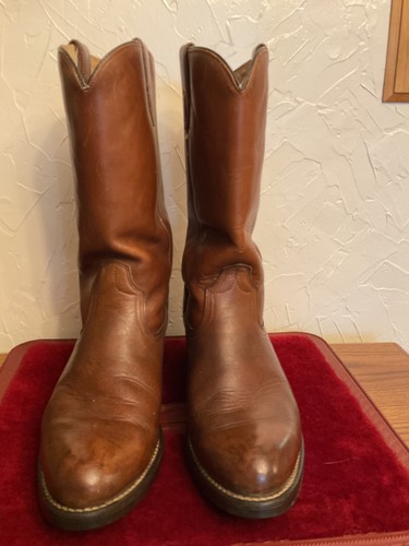 Vtg. Acme Cowboy Work boots sz.9 D Dark brown #9096