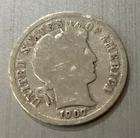 1907-S Barber Dime United States 90% Silver Good Condition 1892-1916