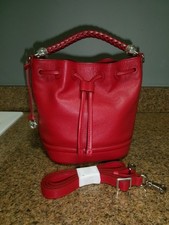 2025 Brighton Bellaire Bellita Bucket Bag - Poppy Red - EUC