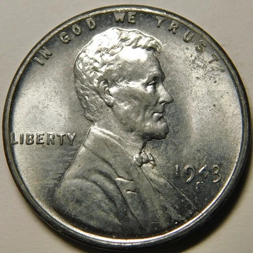 1943 S Lincoln Wheat Cent Penny  BU  "Actual Coin Pictured"