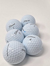 Titleist Pro V1 Golf Balls White 6 Pack Corporate Logo Numbers 1-4 New Loose
