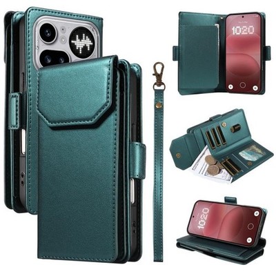 For Nothing Phone 4a Pro Multi Card Kunstleder Wallet Case mit Handschlaufe