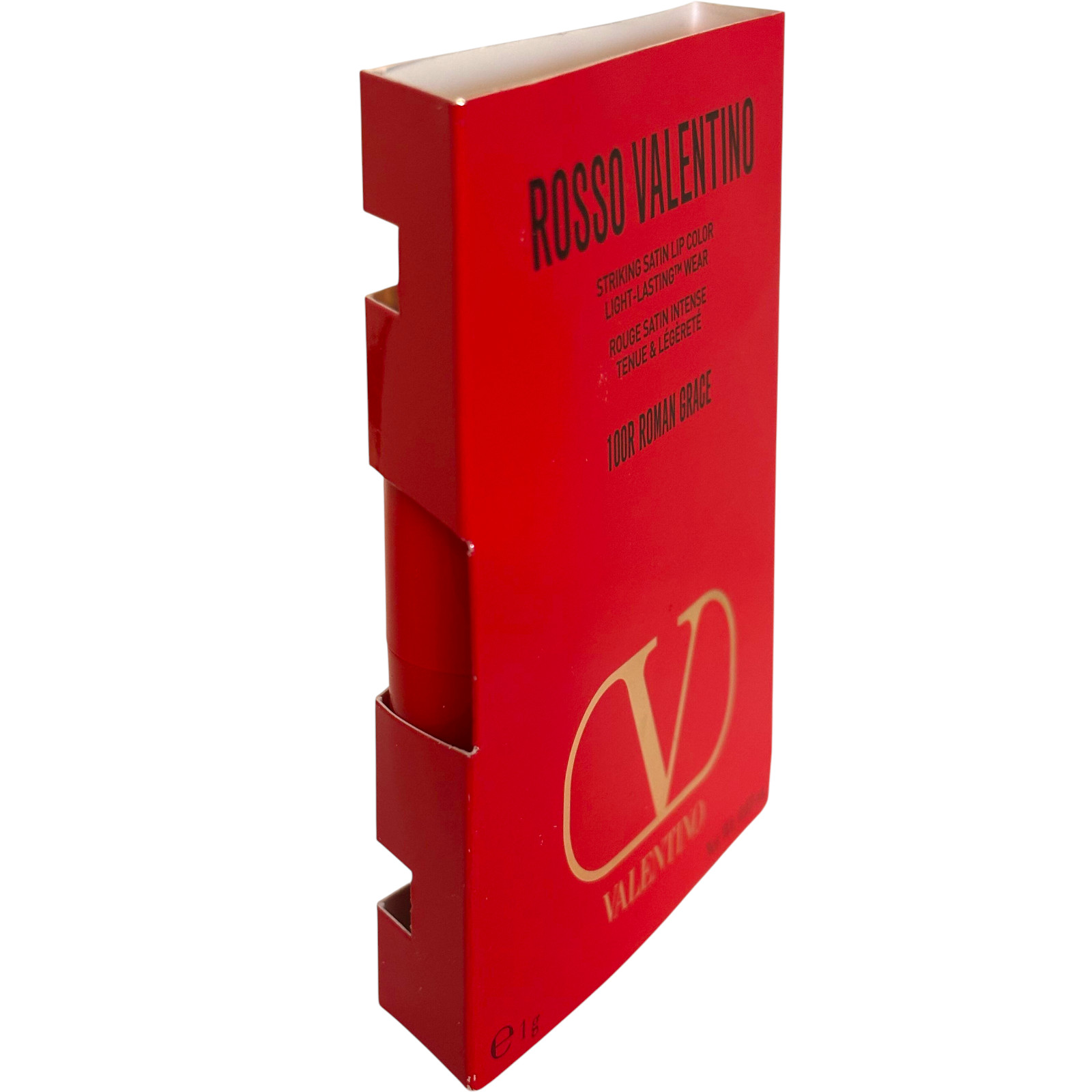 Valentino Rosso Valentino Satin Miniature Lipstick 100R Roman Grace 0.03oz /1g thumbnail 4