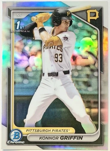 Konnor Griffin 2024 Bowman Draft 1st Chrome #BDC-22 Rookie Pittsburgh Pirates 🔥