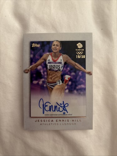 Topps Team GB 2012 Jessica Ennis-Hill Purple Parallel Auto 19/50