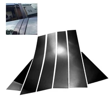 6PCS Glossy Black Pillar Posts Door Window Trim for Chevrolet Captiva 2009-2018