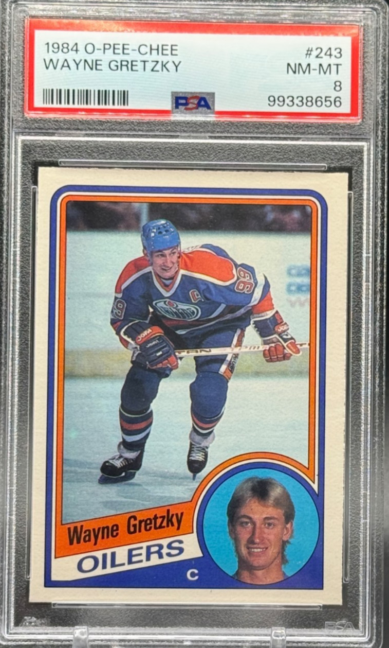 1984 O-PEE-CHEE #243 WAYNE GRETZKY - PSA 8