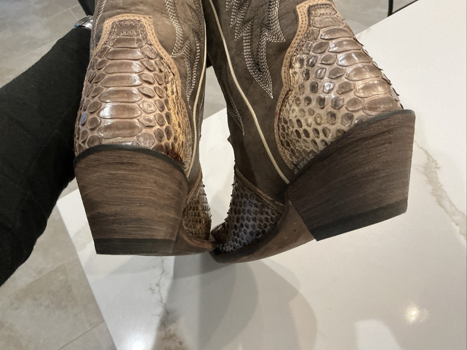 Idyllwind Stunning Exotic Python Tall Western Boo… - image 15