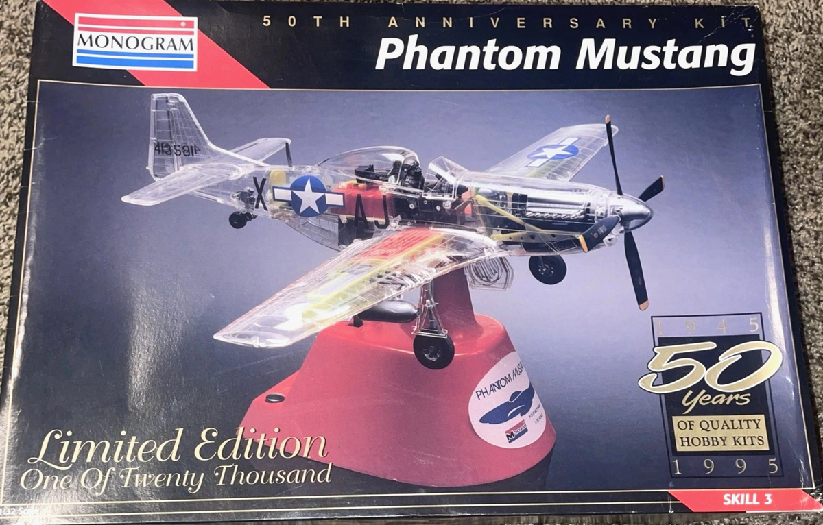 Monogram 50th Anniversary P-51D Phantom Mustang Model Kit. 1:32
