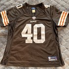 Cleveland Browns Womens Size Large Peyton Hillis #40 Jersey On Field — photo 1
