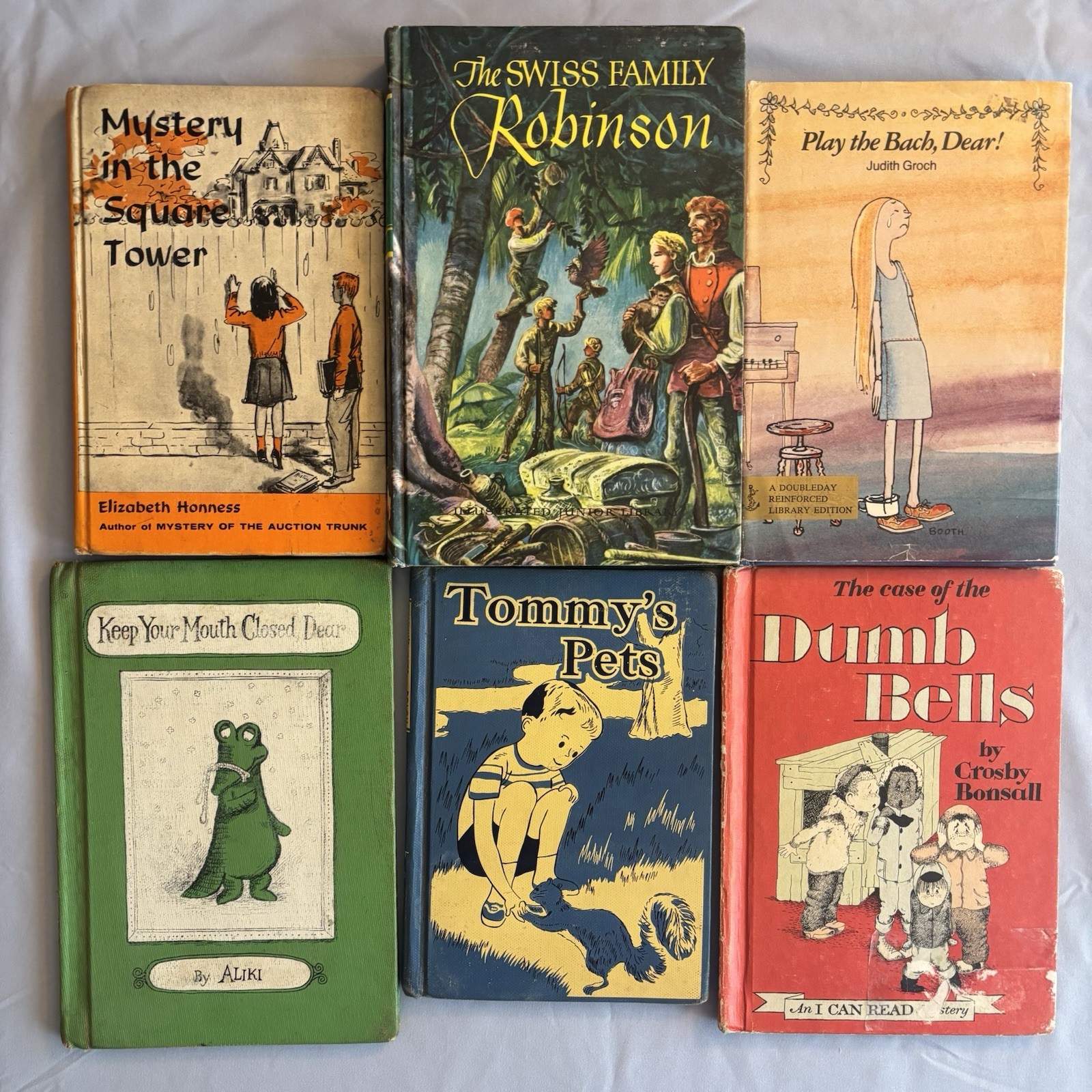 Vintage Children’s Book Lot of 6 (1950s-70s) Fair- Excellent Condition Hardcover