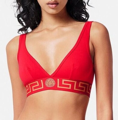 Versace Women's ''Jersey Topeka Bi-Stretch'' La Greeca Bra Versace sz 3 US M IT 42