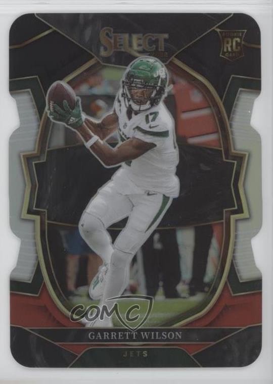 2022 Panini Select Concourse Black & Red Prizm Die-Cut Garrett Wilson #88 10is