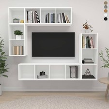 4 Piece TV Cabinet Set Entertainment Centre TV Console Media Unit HiFi Cabinet