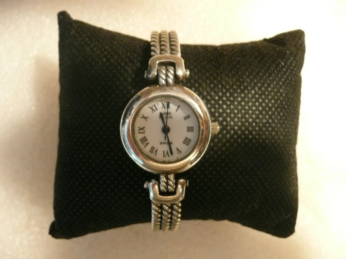 Ann Klein Elegant Sterling Silver Women Watch Anne Klein, Blue and Silver Tone, Womens Fashion Watch - Etsy main image 2
