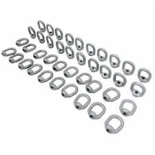 40Pc 1/4" Hot-Dipped Galvanized Eye Nut 5/16"-18 Tap,850 lb WLL Rigging Hardware